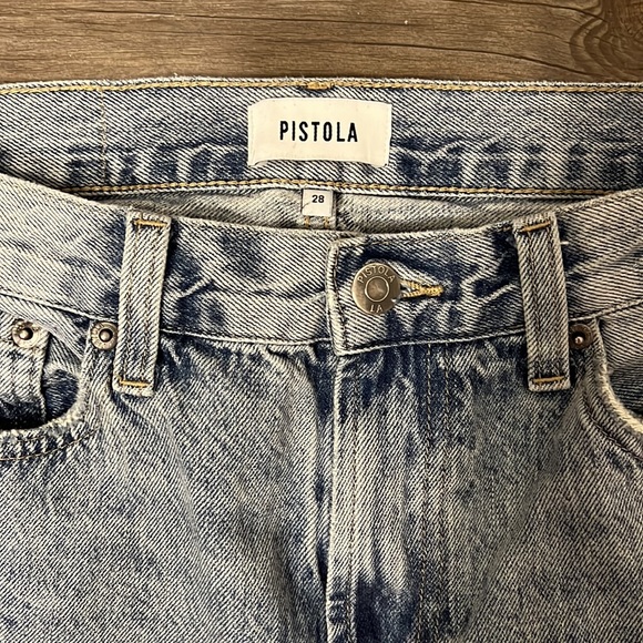 Pistola Presley High Rise Relaxed Roller Jean Size 28 - Picture 2 of 8